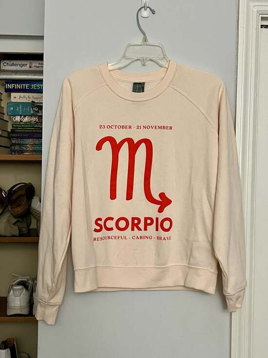 Anthropologie Tops - Anthropologie Scorpio Zodiac Graphic Sweatshirt Size S
